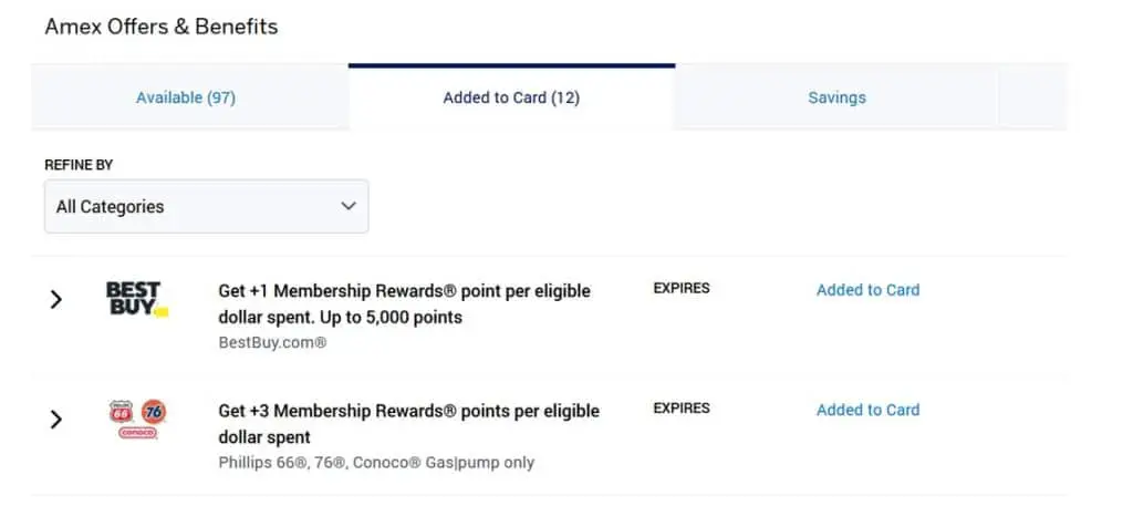 Use Amex Offers to earn more membership rewards points