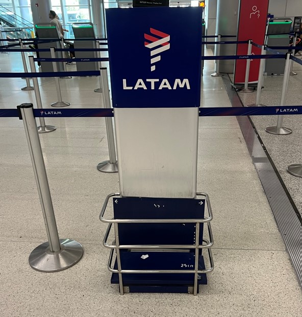 Latam Carry on size checker