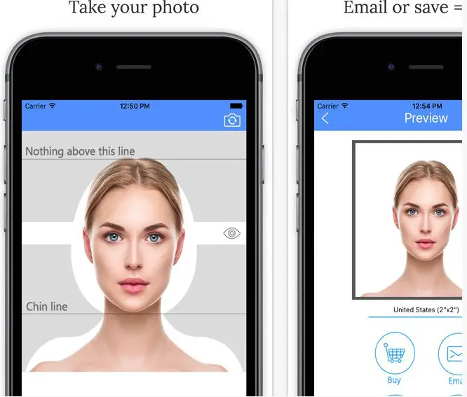 passport photo app for iphone and android