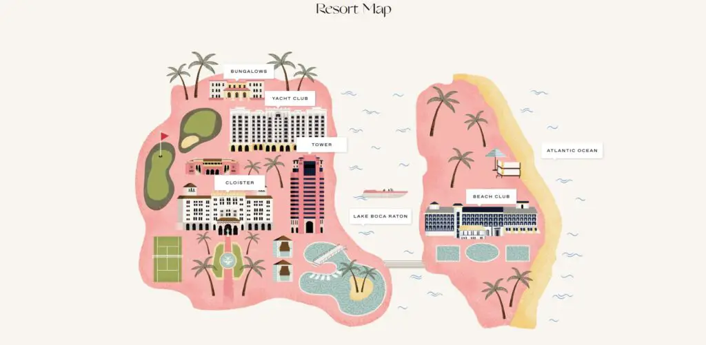 The Boca Raton Resort Map